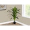 Monarch Specialties Artificial Plant, 47" Tall, Dracaena Tree, Indoor, Faux, Fake, Floor, Greenery, Potted, Real Touch I 9542 - alternate 2